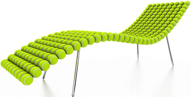 Tennis ball chair